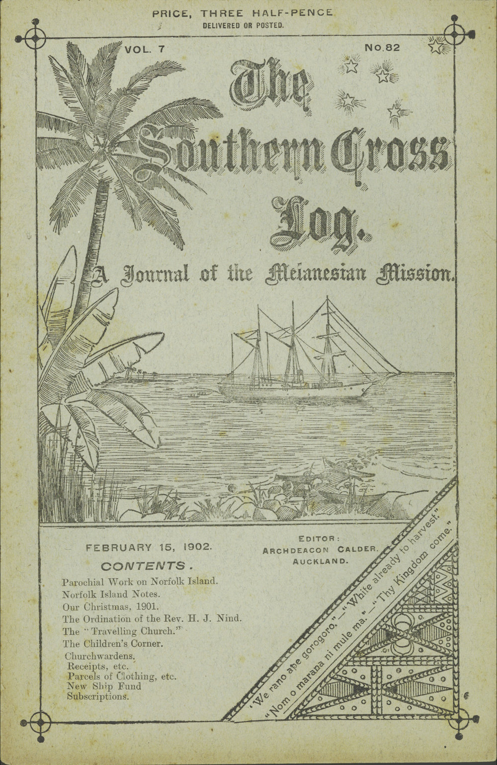 Southern Cross Log: Issue 82, February 1902