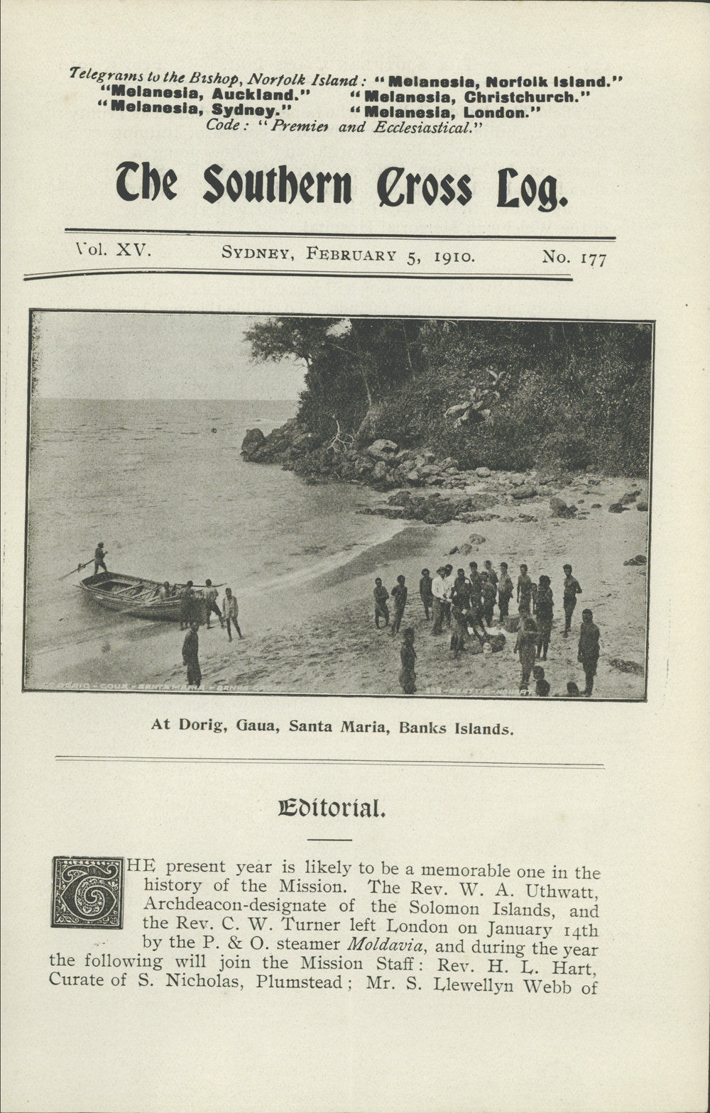 Southern Cross Log: Issue 177, February 1910