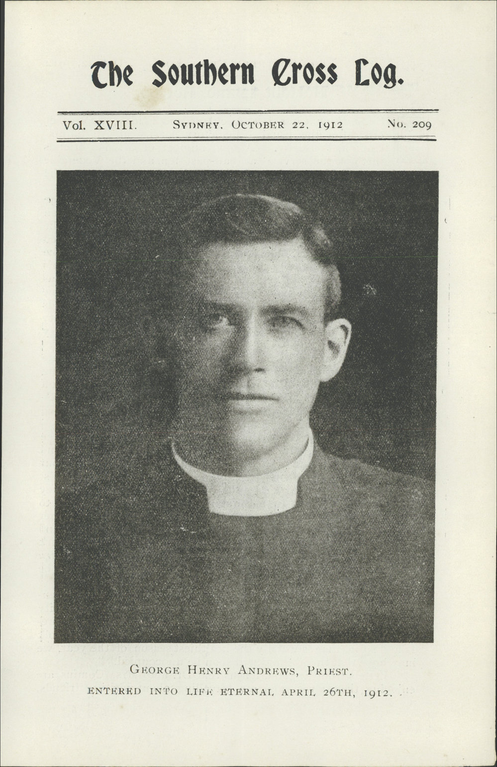 Southern Cross Log: Issue 209, October 1912