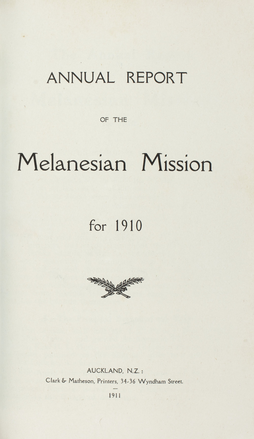 Southern Cross Log: Annual Report for 1910