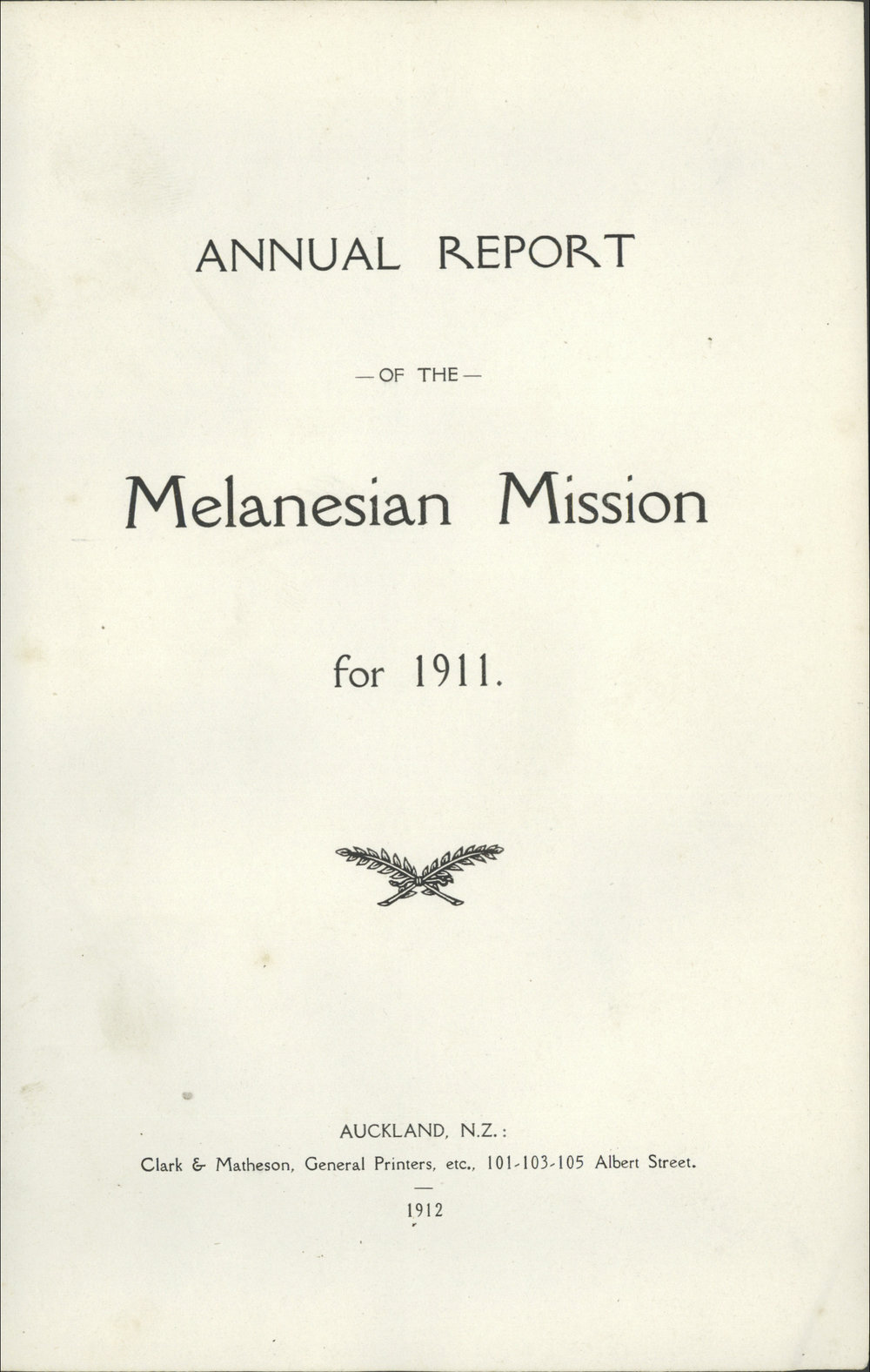 Southern Cross Log: Annual Report for 1911