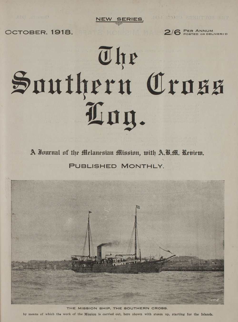 Southern Cross Log: Issue 7, October 1918