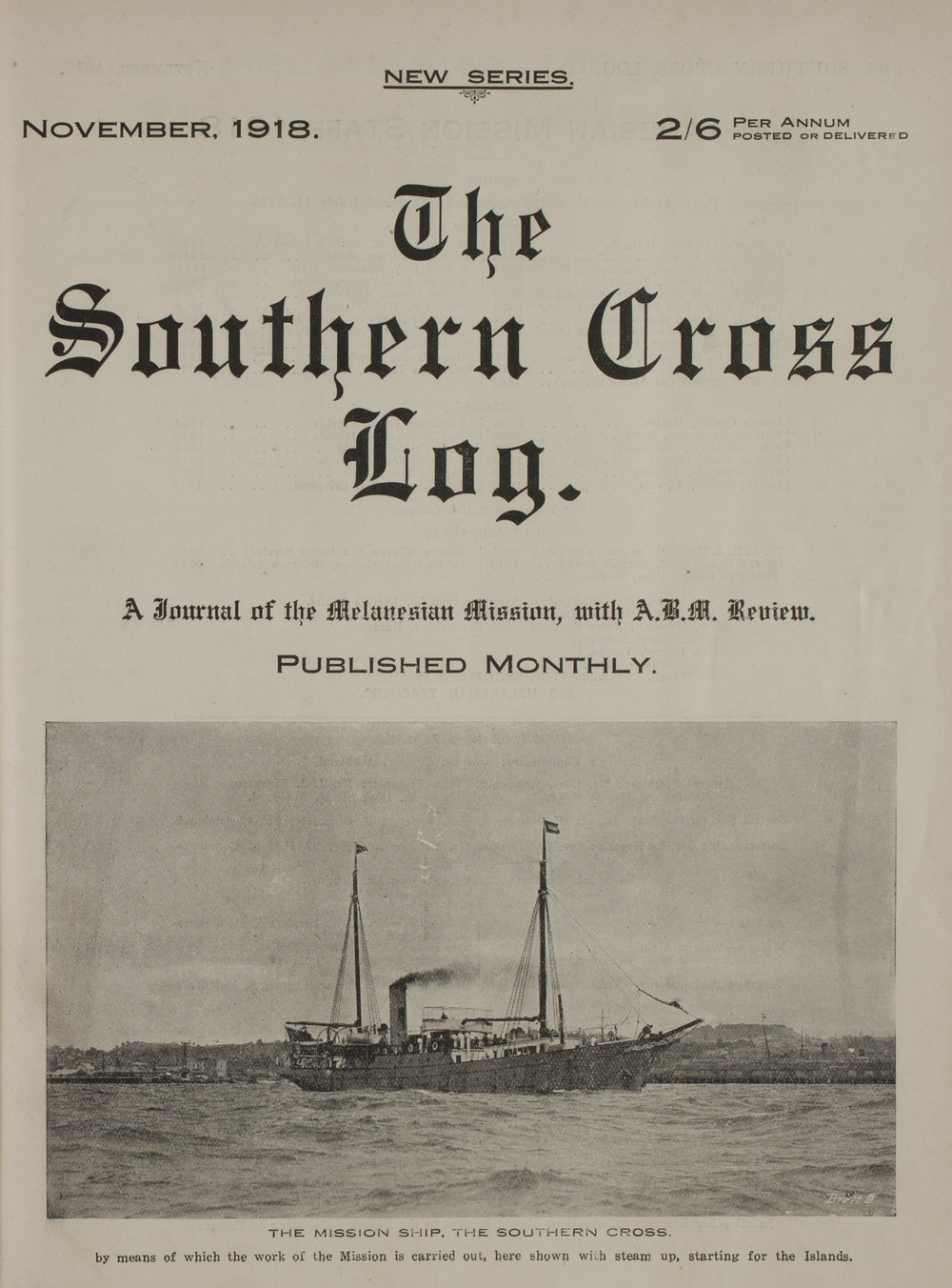 Southern Cross Log: Issue 8, November 1918