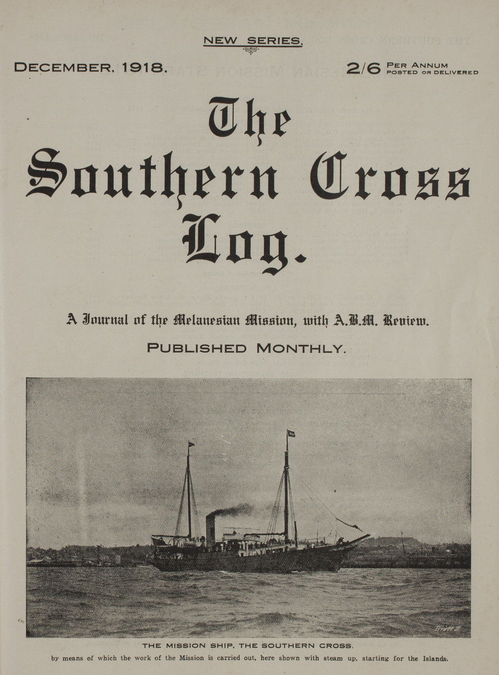 Southern Cross Log: Issue 9, December 1918