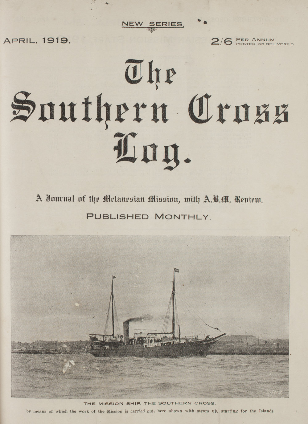 Southern Cross Log: Issue 1, April 1919