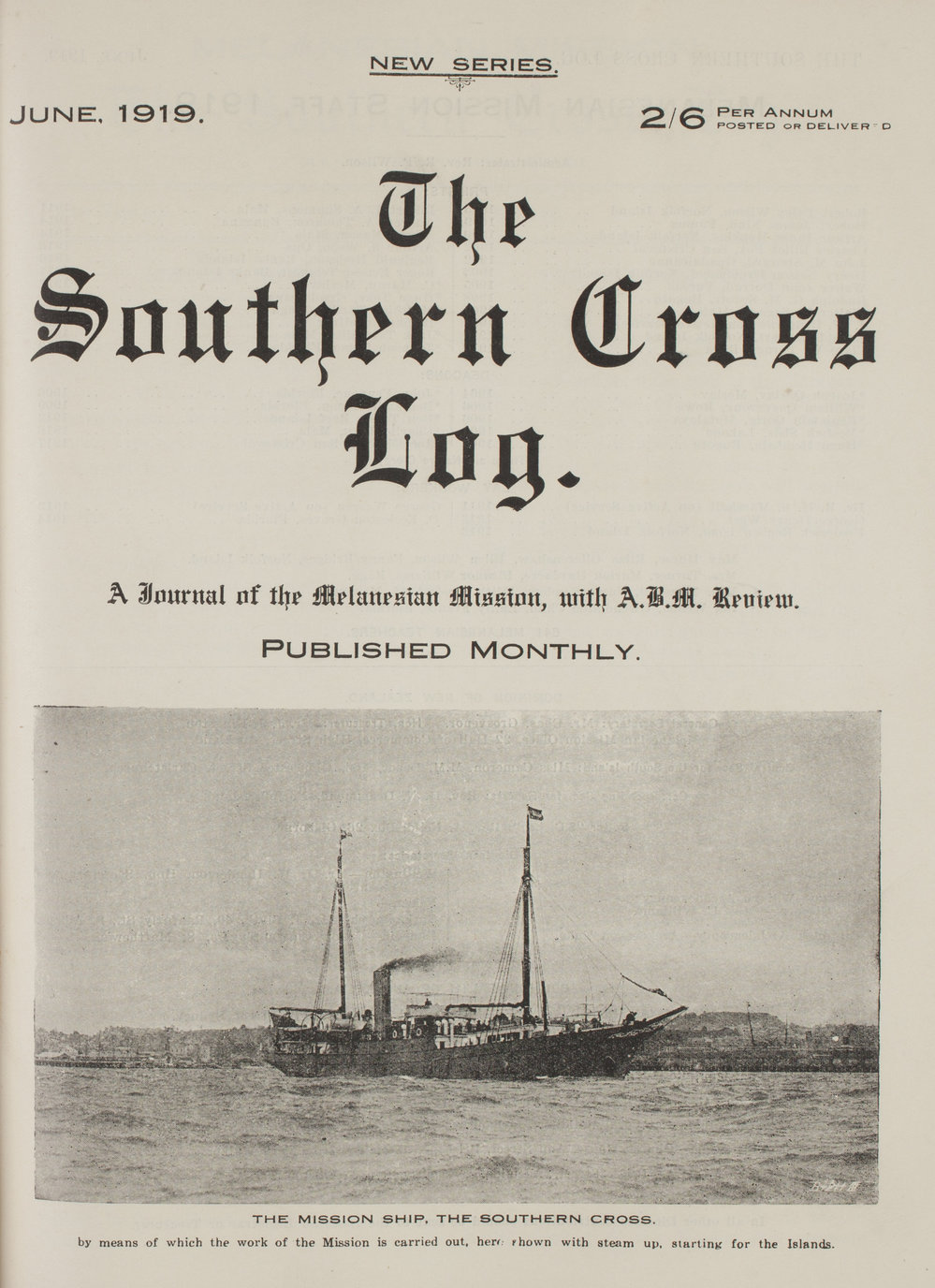 Southern Cross Log: Issue 3, June 1919