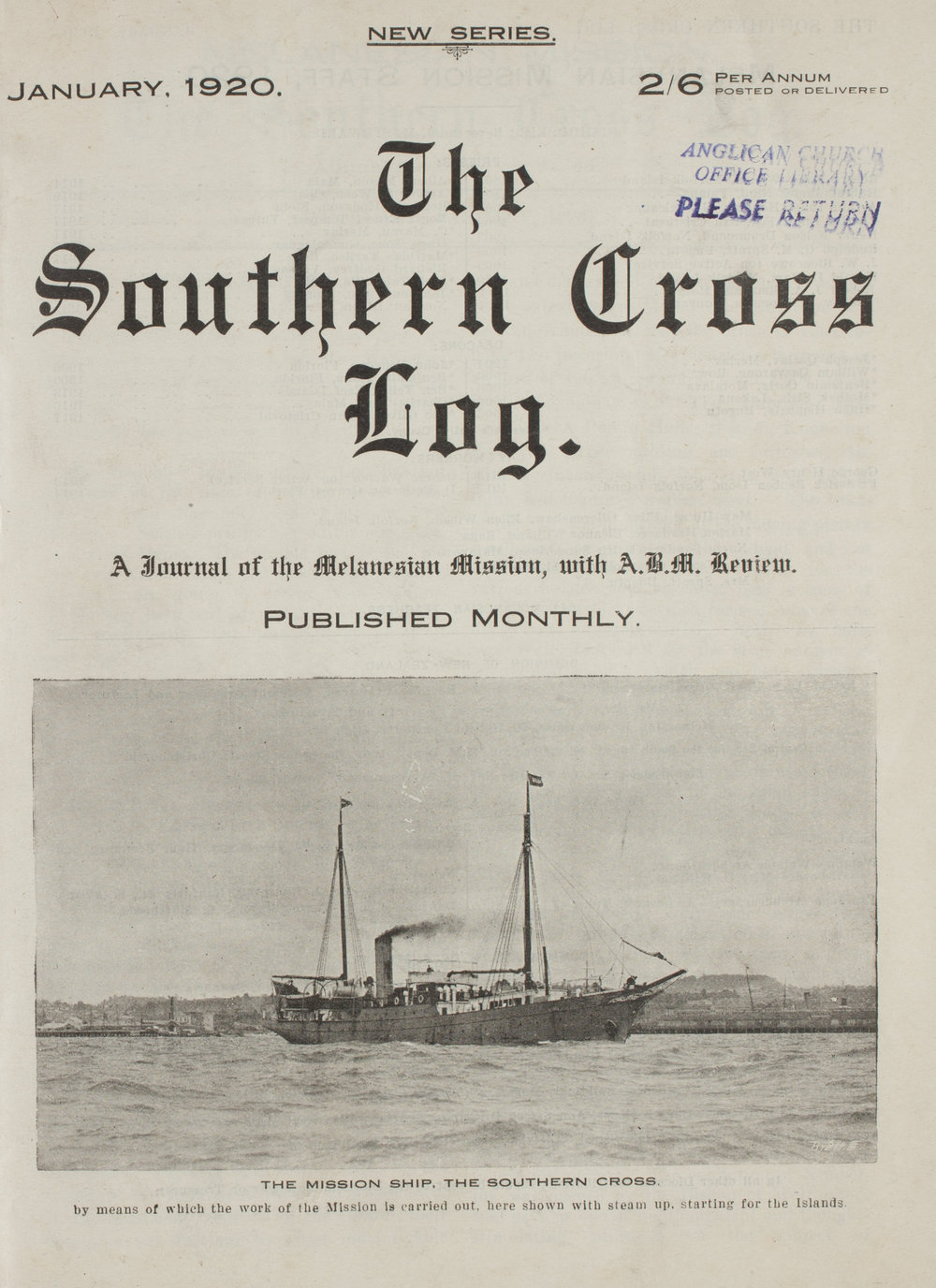 Southern Cross Log: Issue 10, January 1920