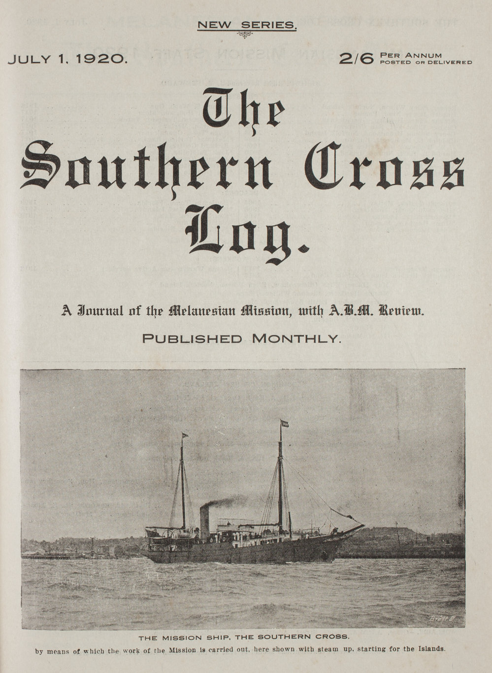 Southern Cross Log: Issue 3, July 1920