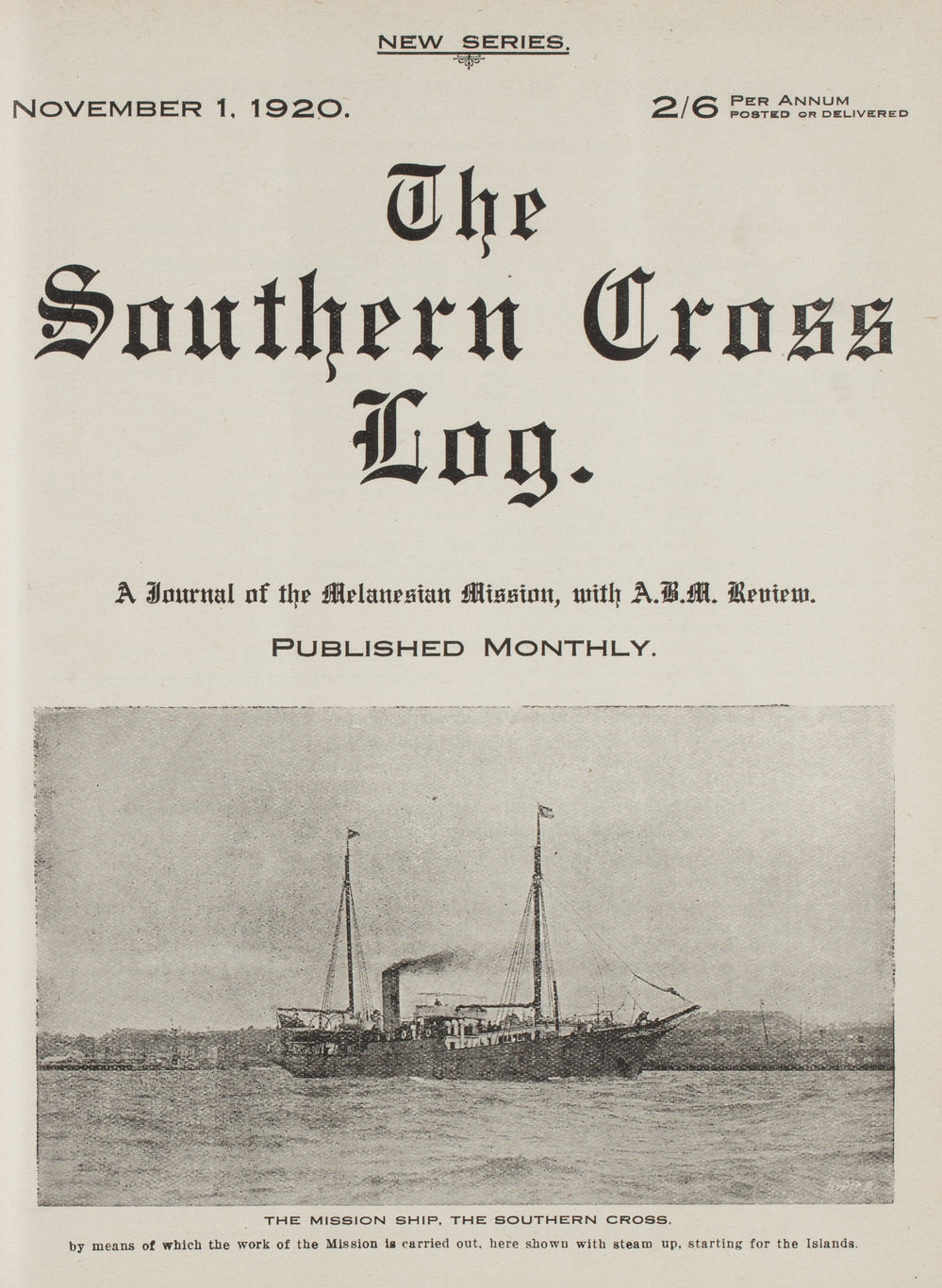 Southern Cross Log: Issue 7, November 1920
