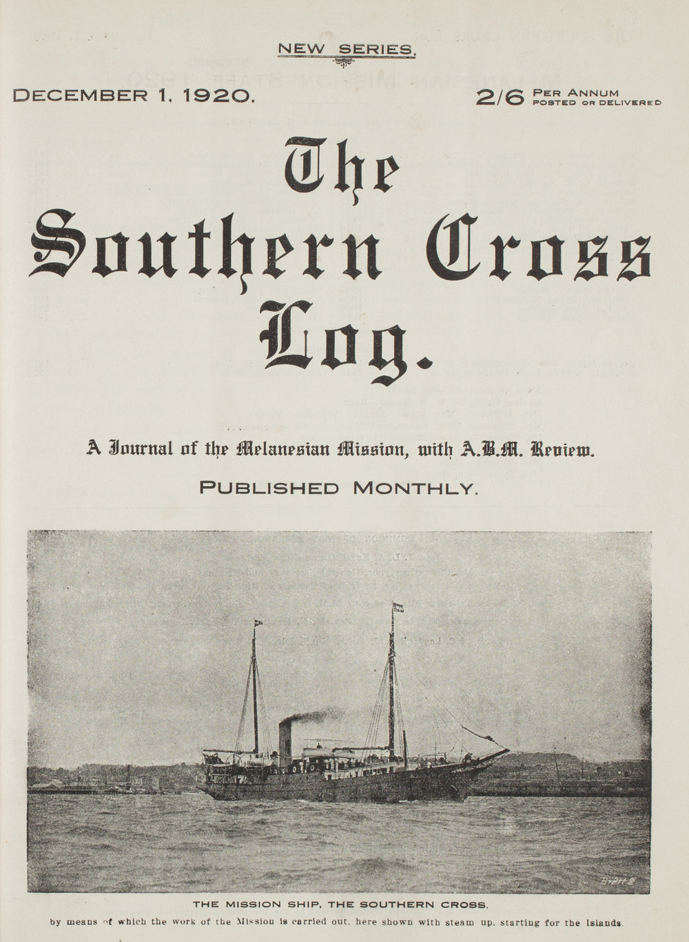 Southern Cross Log: Issue 8, December 1920
