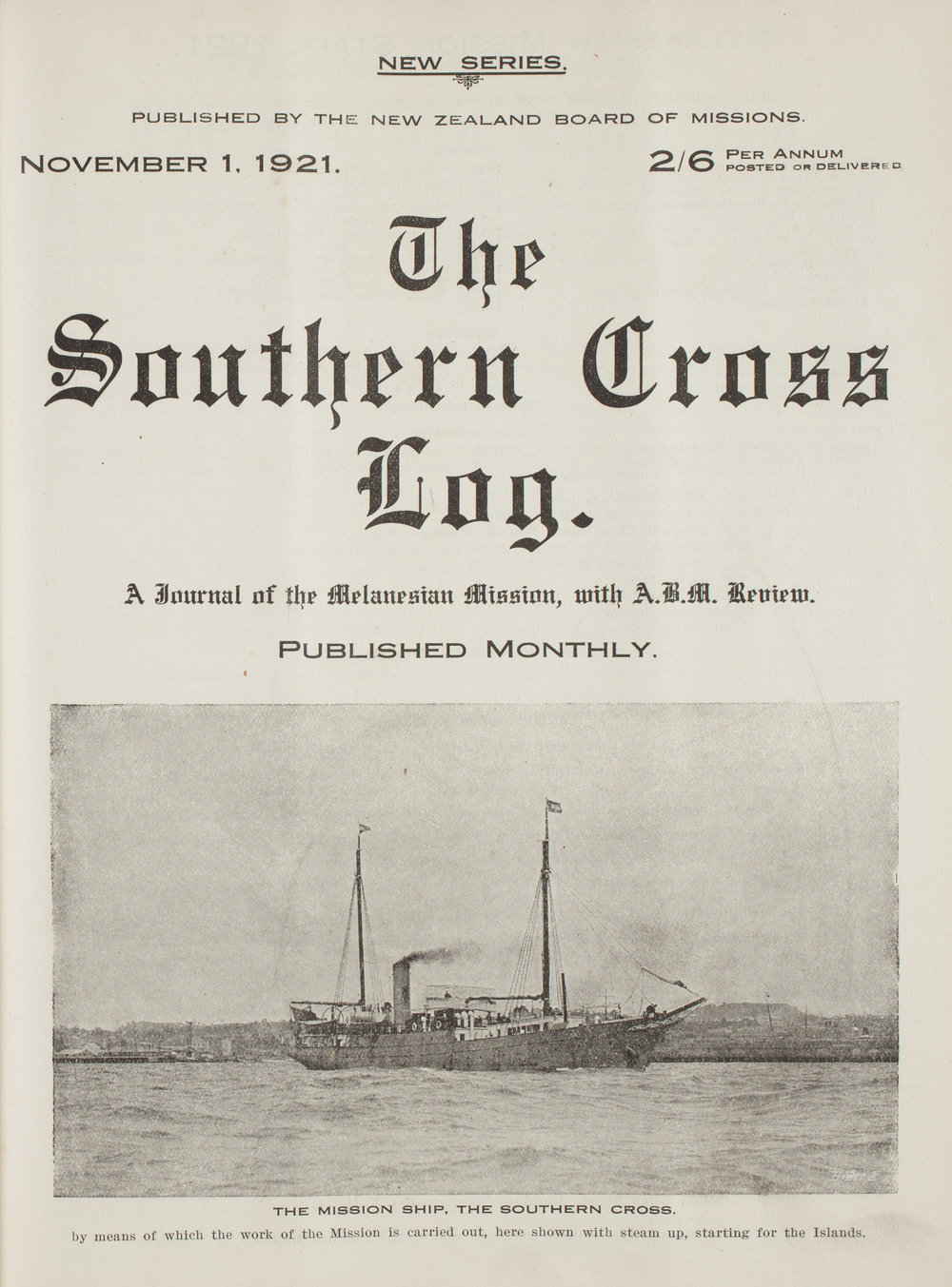 Southern Cross Log: Issue 6, November 1921