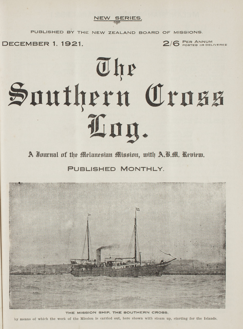Southern Cross Log: Issue 7, December 1921