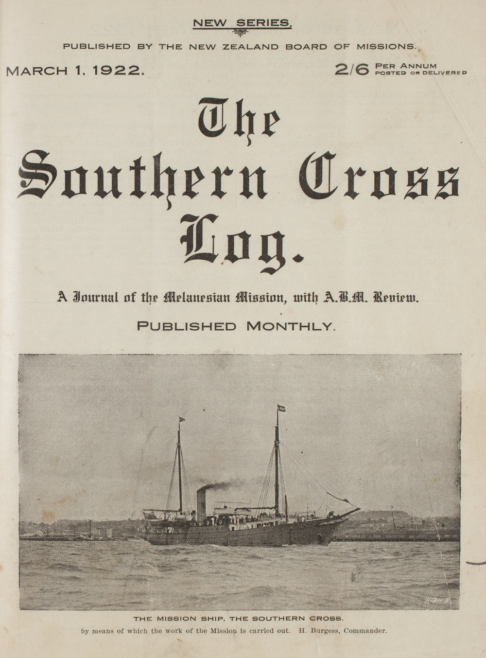Southern Cross Log: Issue 10, March 1922