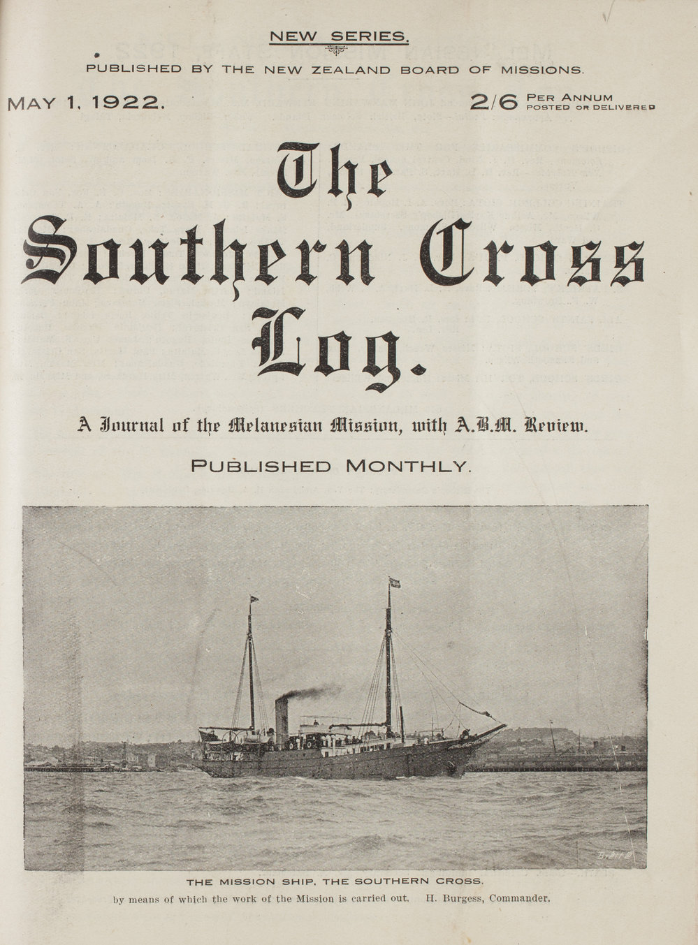 Southern Cross Log: Issue 12, May 1922