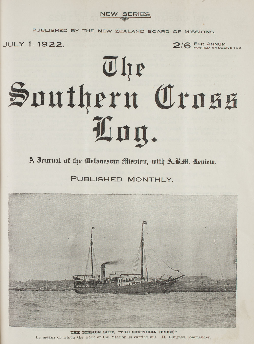 Southern Cross Log: Issue 2, July 1922
