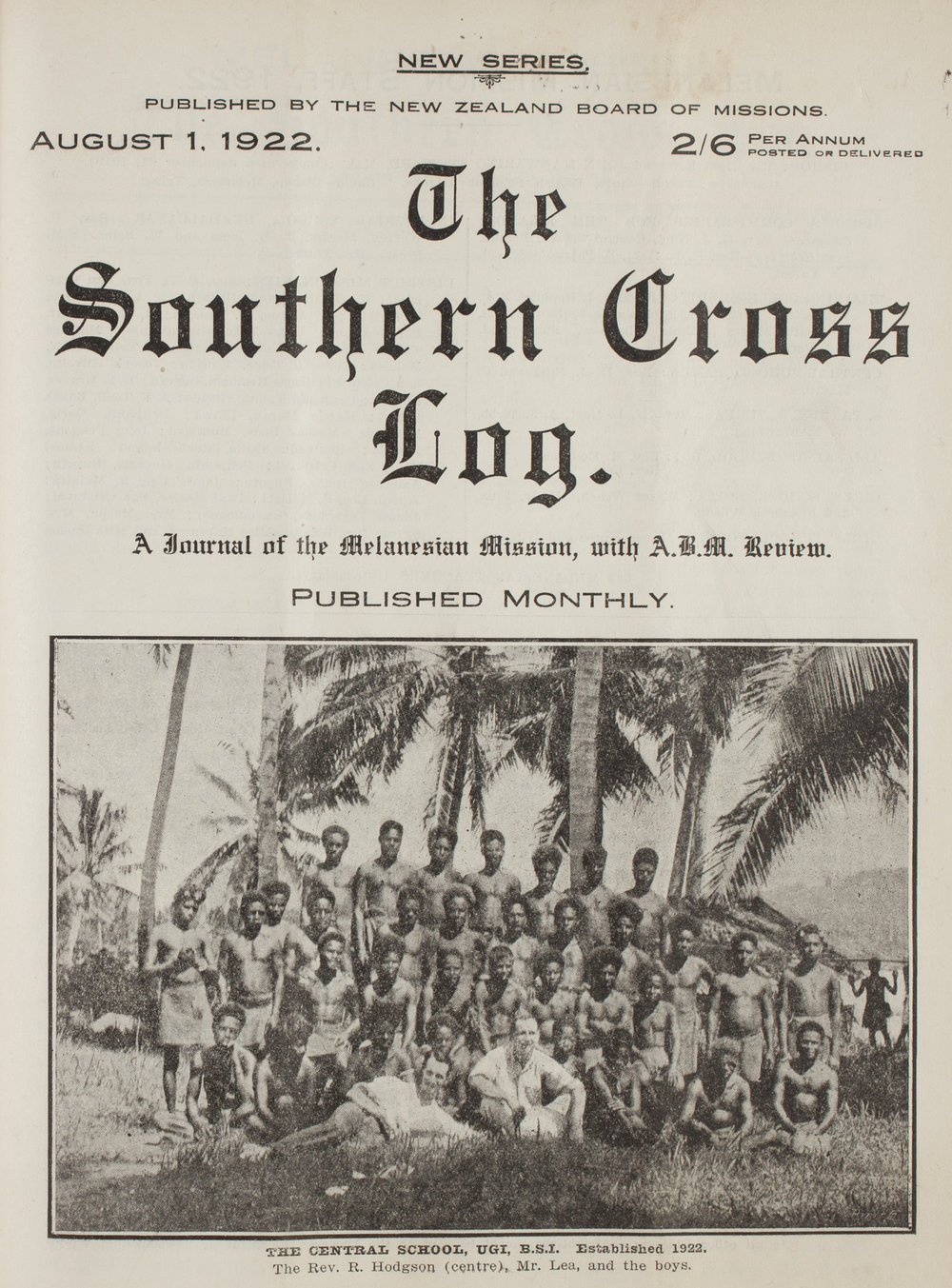 Southern Cross Log: Issue 3, August 1922