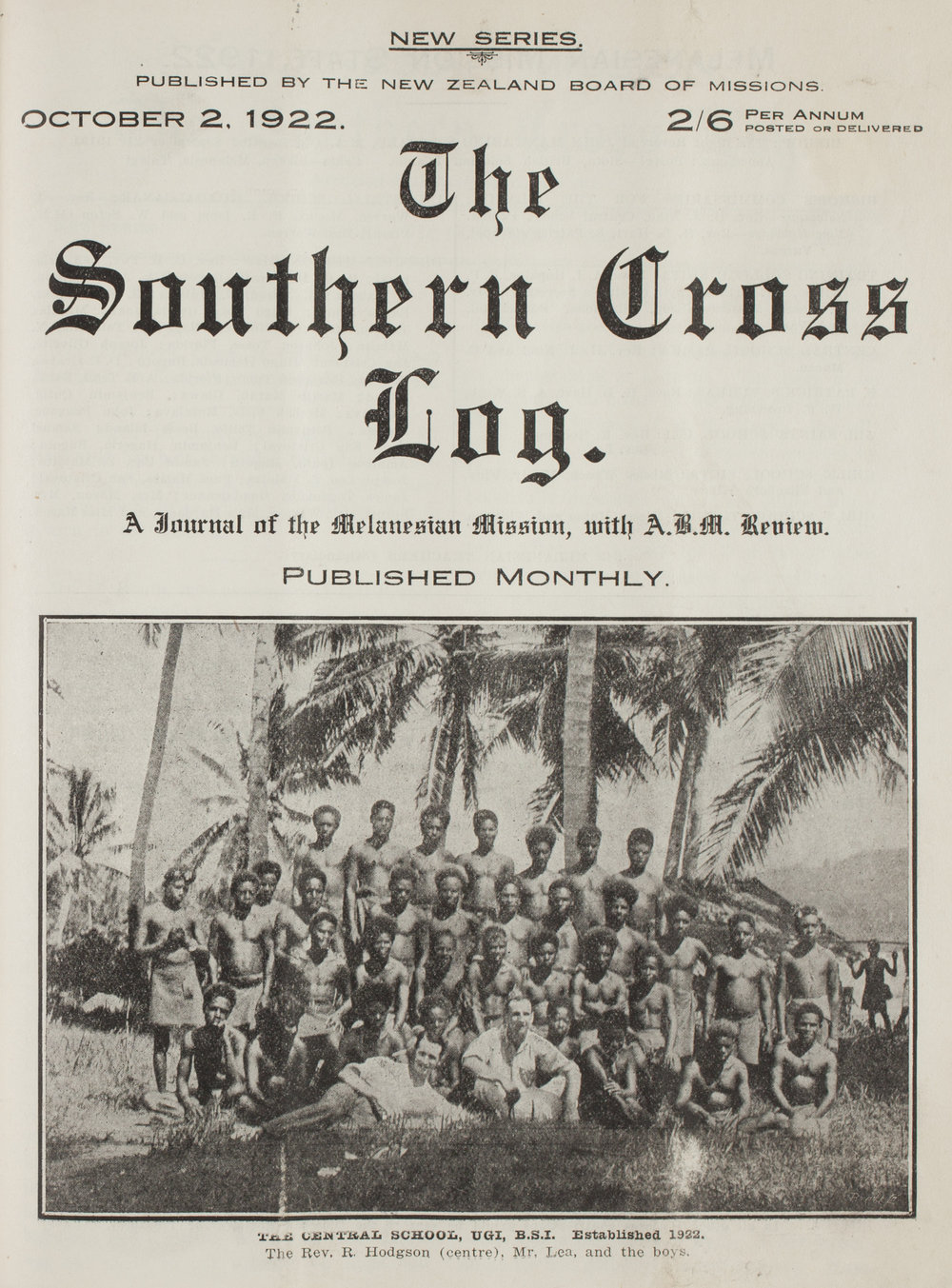 Southern Cross Log: Issue 5, October 1922