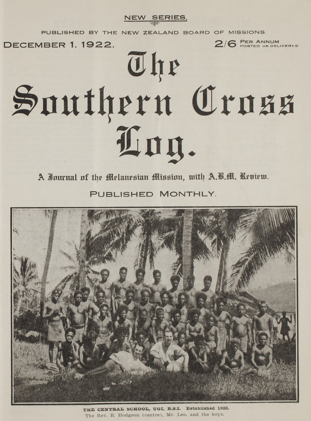 Southern Cross Log: Issue 7, December 1922