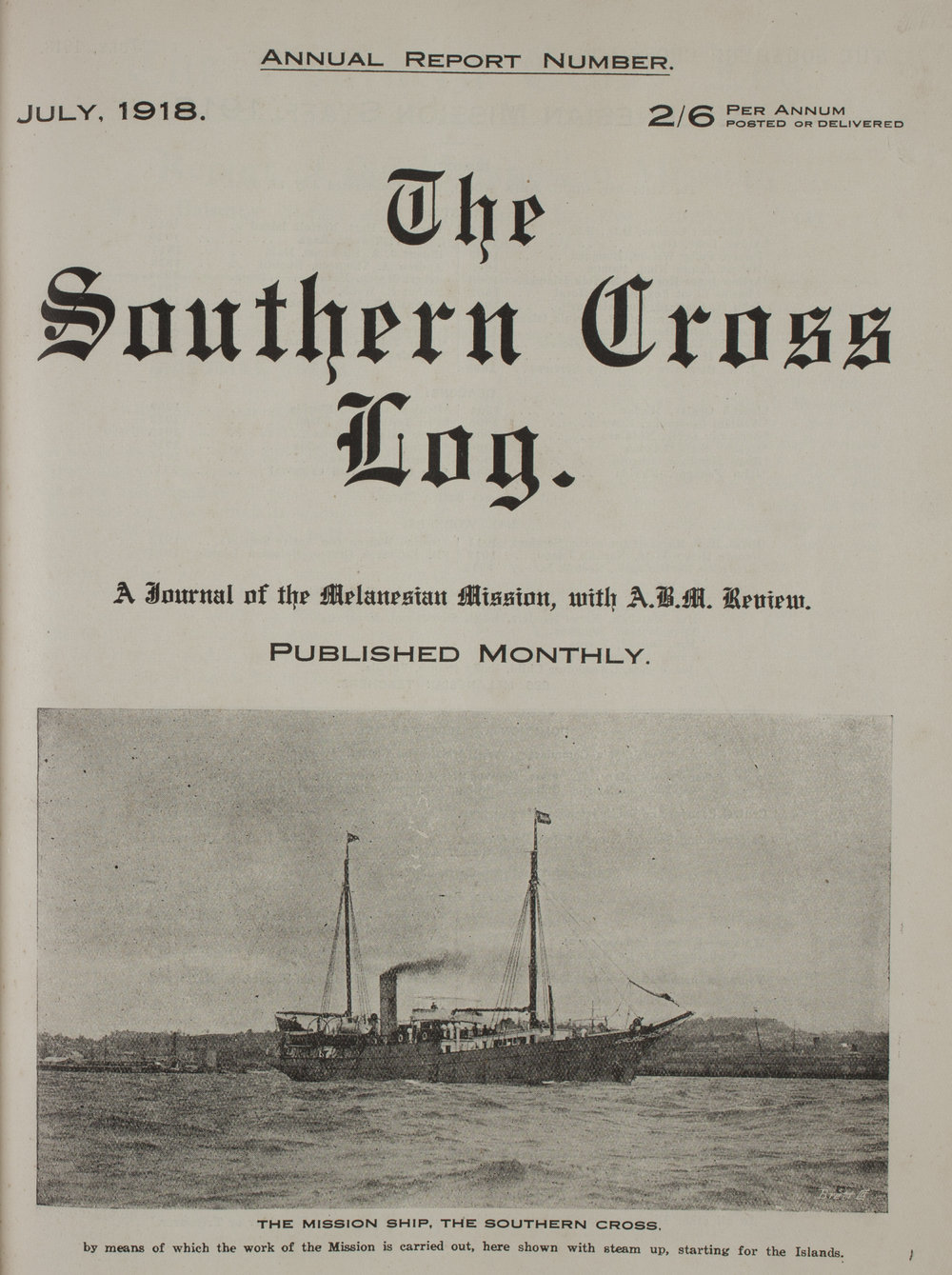 Southern Cross Log: Annual Report for 1917