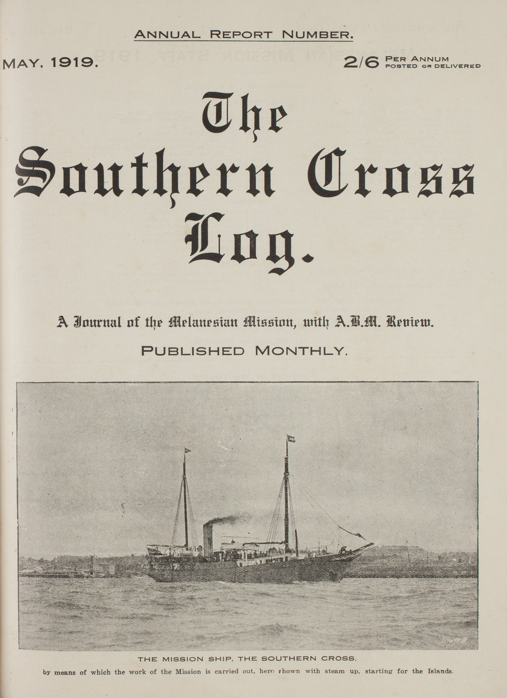 Southern Cross Log: Annual Report for 1918