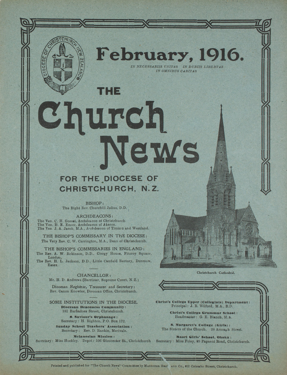 The Church News: Issue 2, February 1916