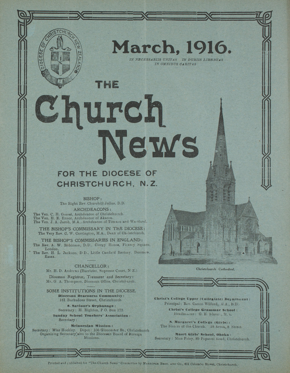 The Church News: Issue 3, March 1916