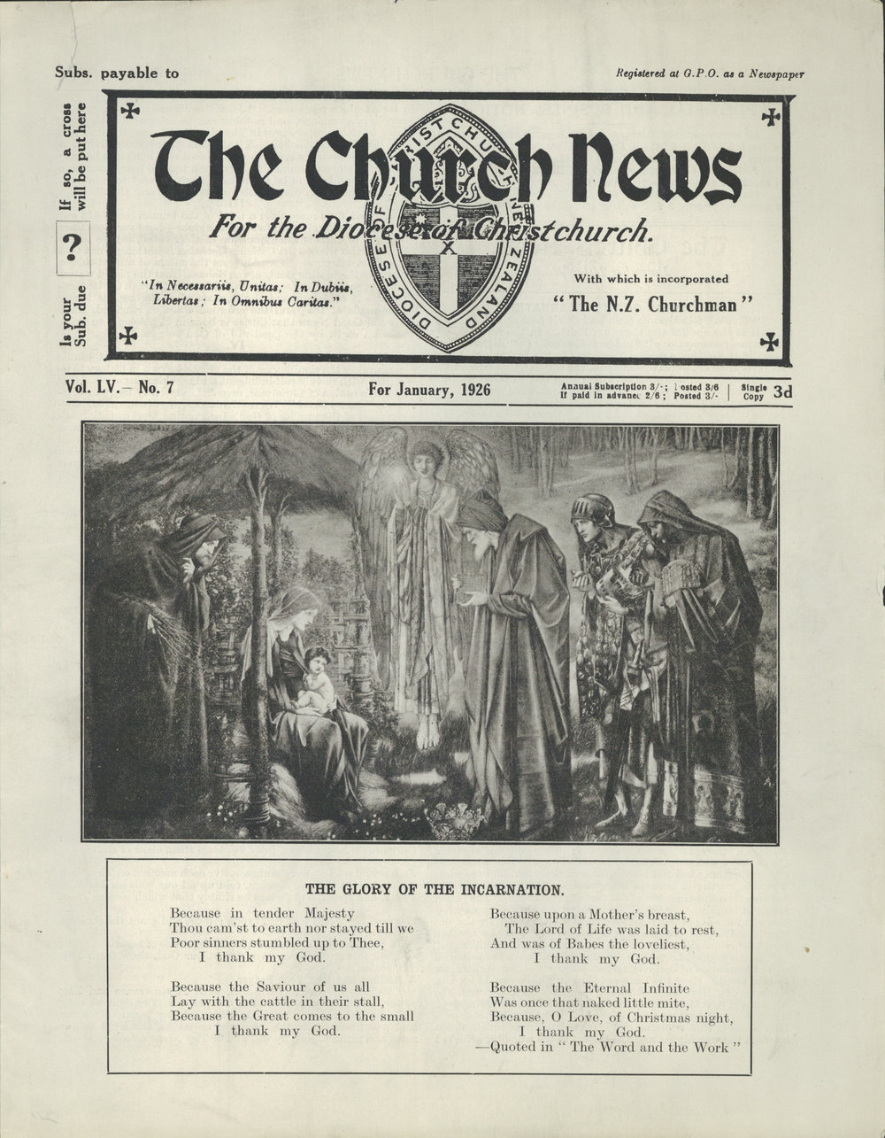 The Church News: Issue 7, January 1926