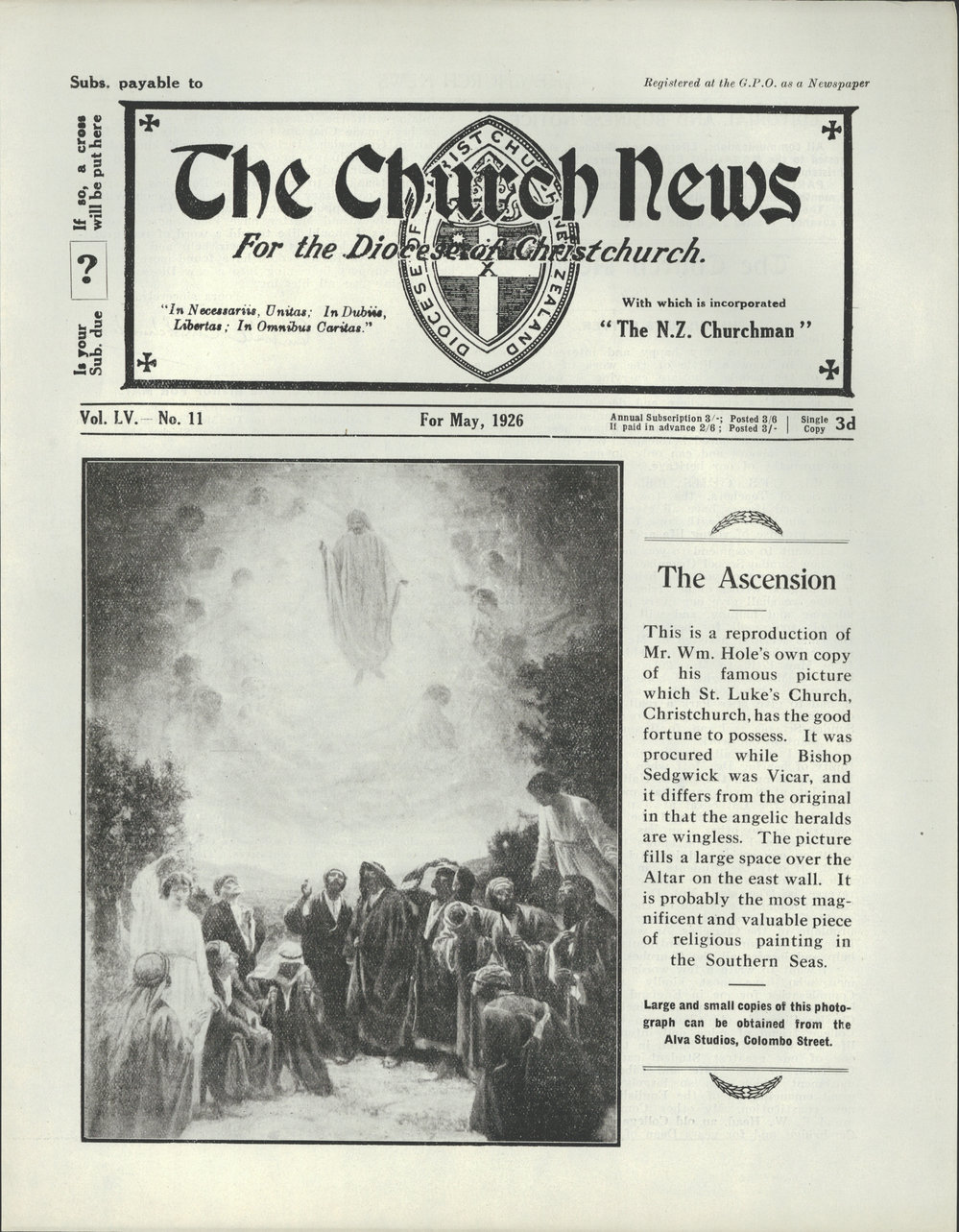 The Church News: Issue 11, May 1926