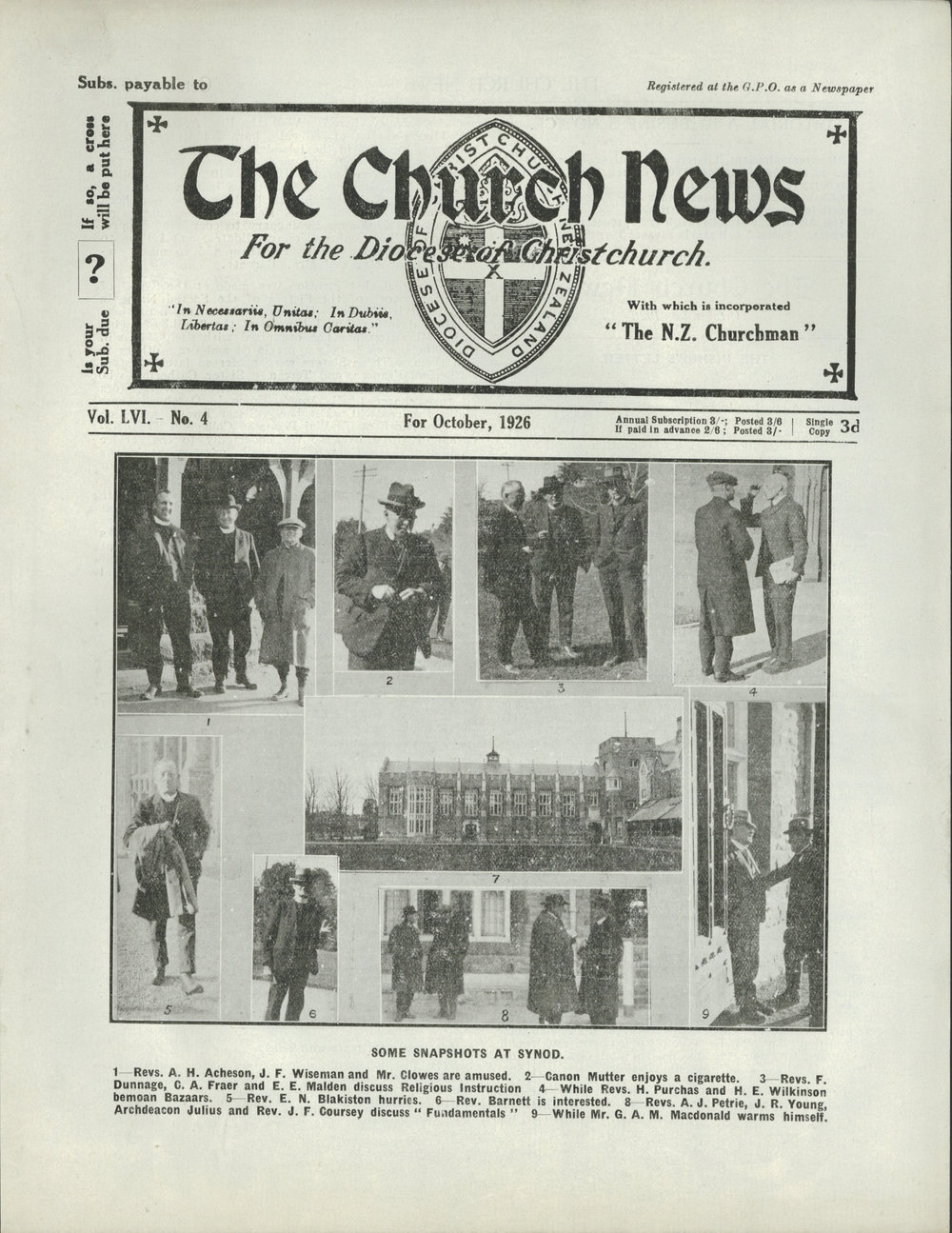 The Church News: Issue 4, October 1926