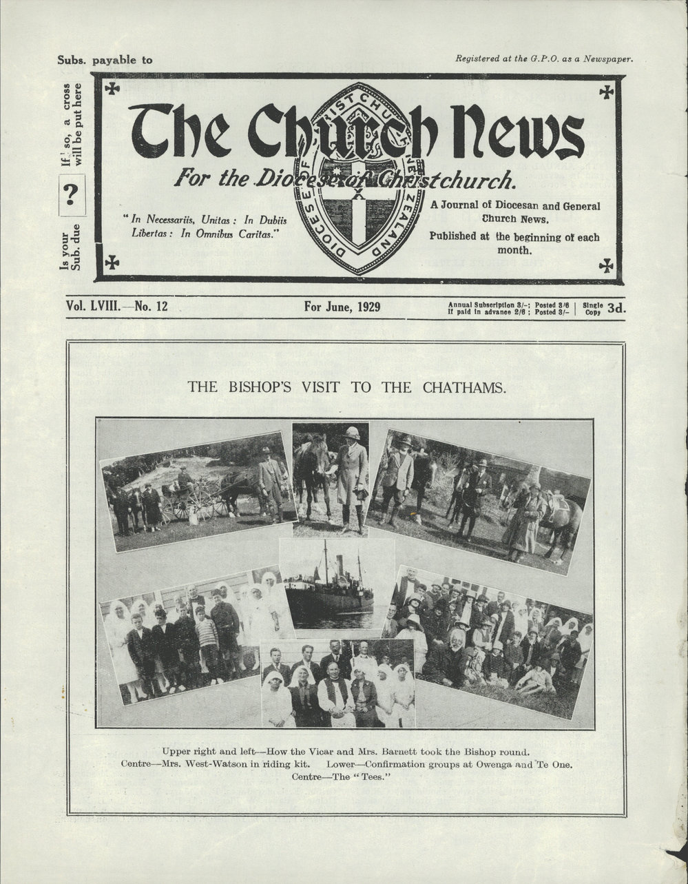The Church News: Issue 12, June 1929