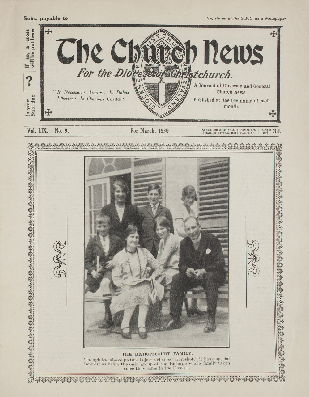 The Church News: Issue 9, March 1930