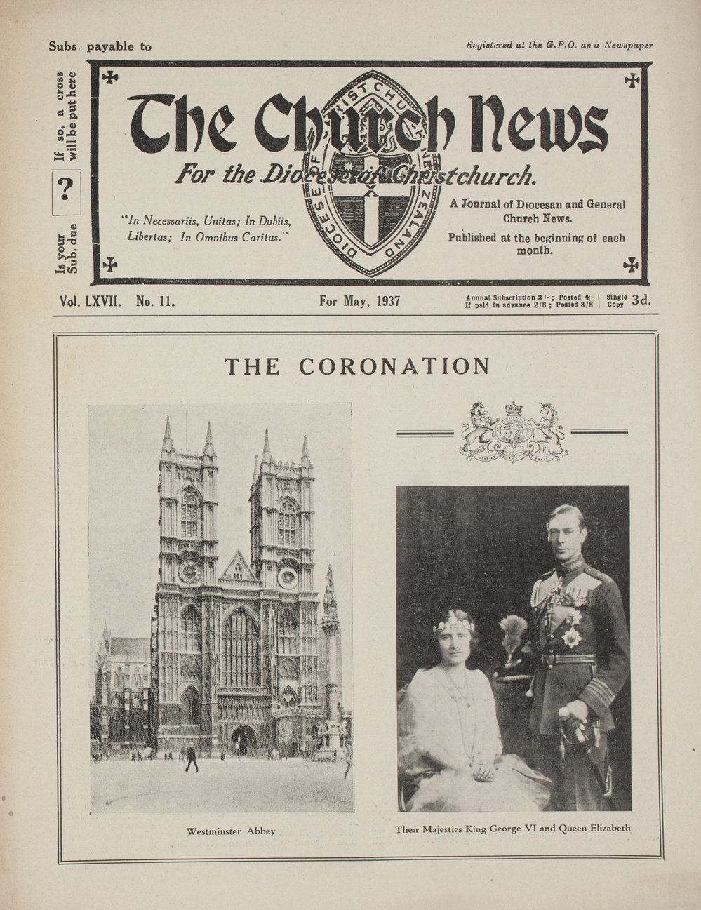 The Church News: Issue 11, May 1937