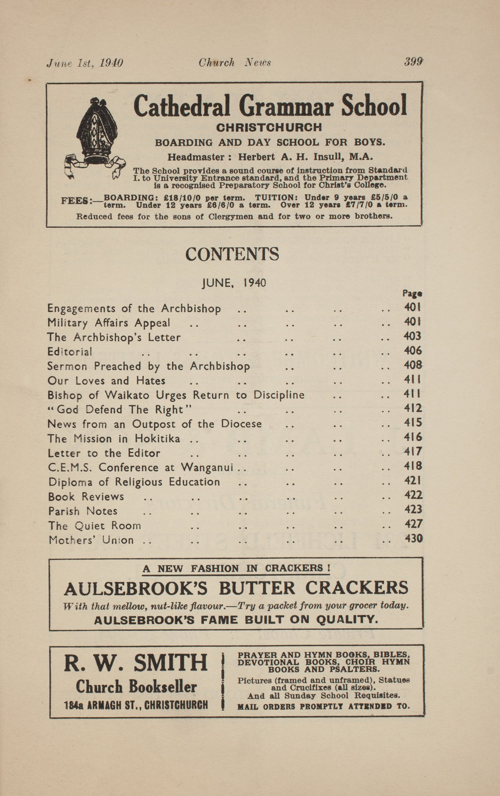 The Church News: Issue 11, June 1940
