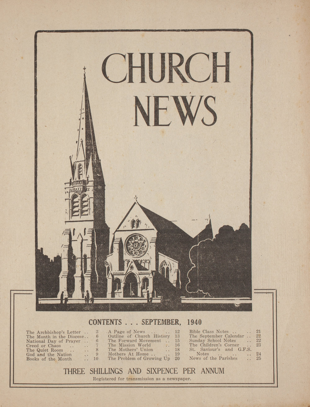 The Church News: Issue 1, September 1940