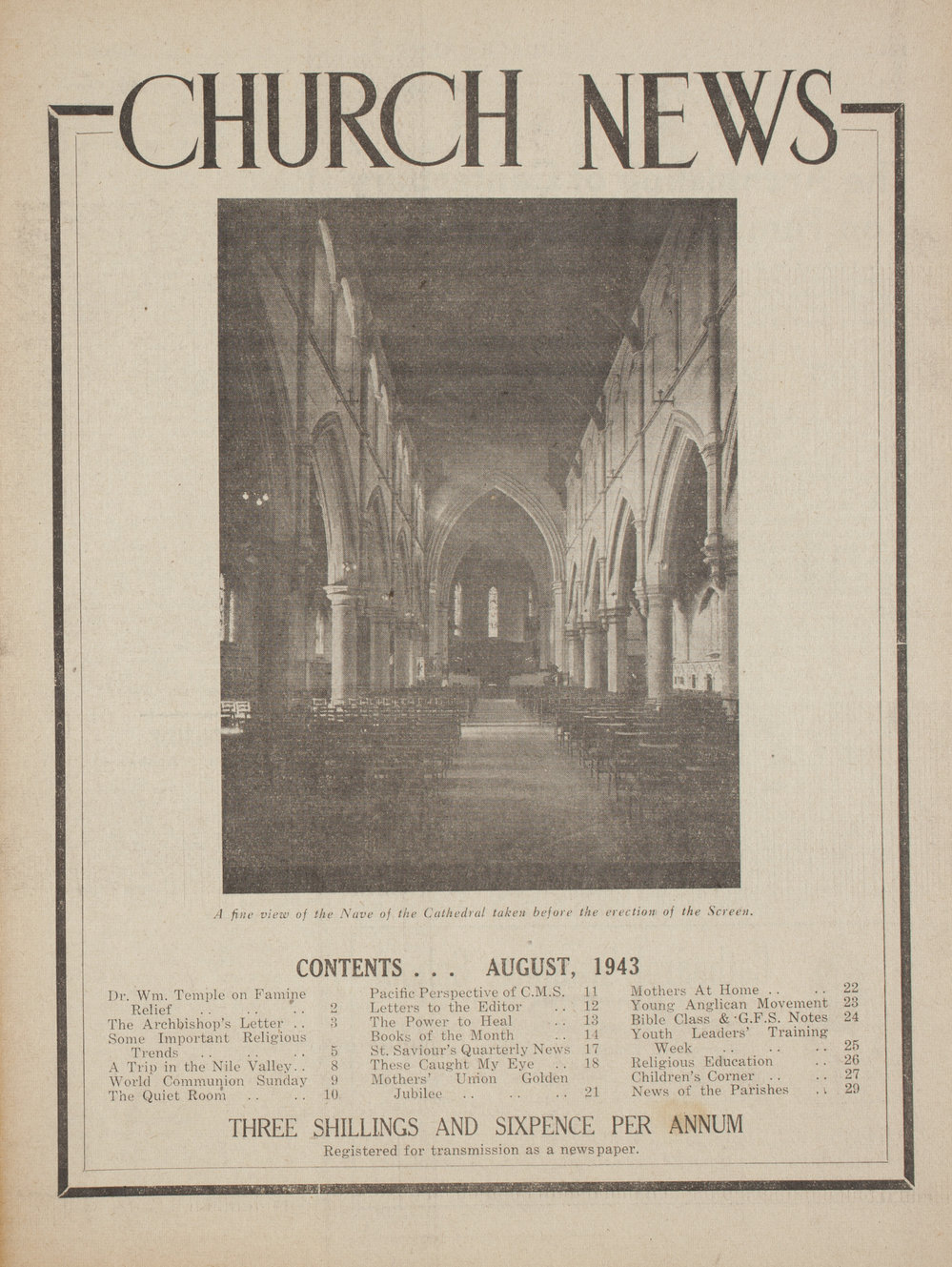 The Church News: Issue 2, August 1943