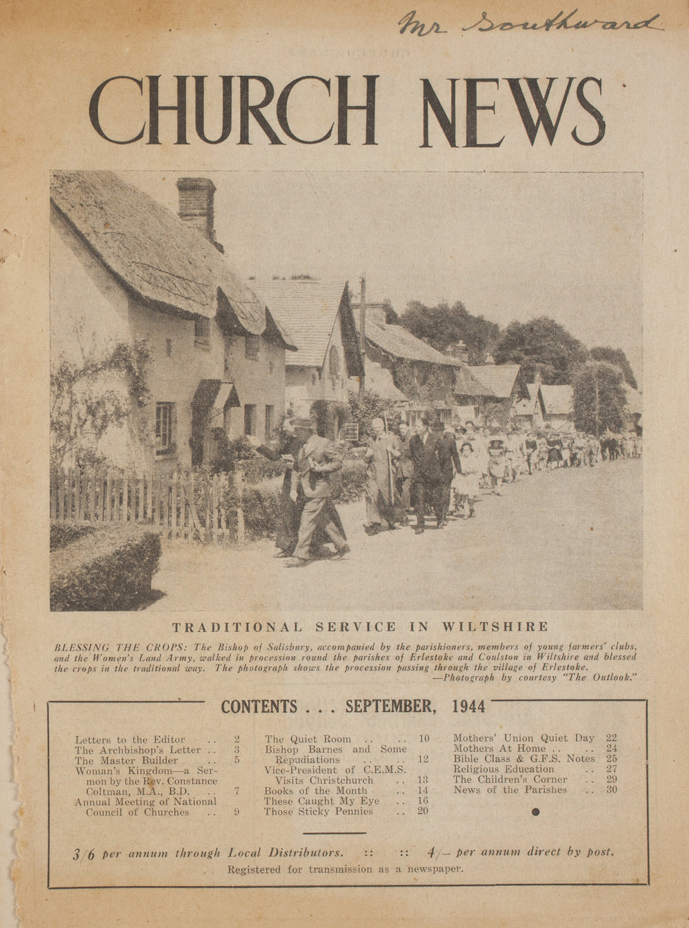 The Church News: Issue 3, September 1944