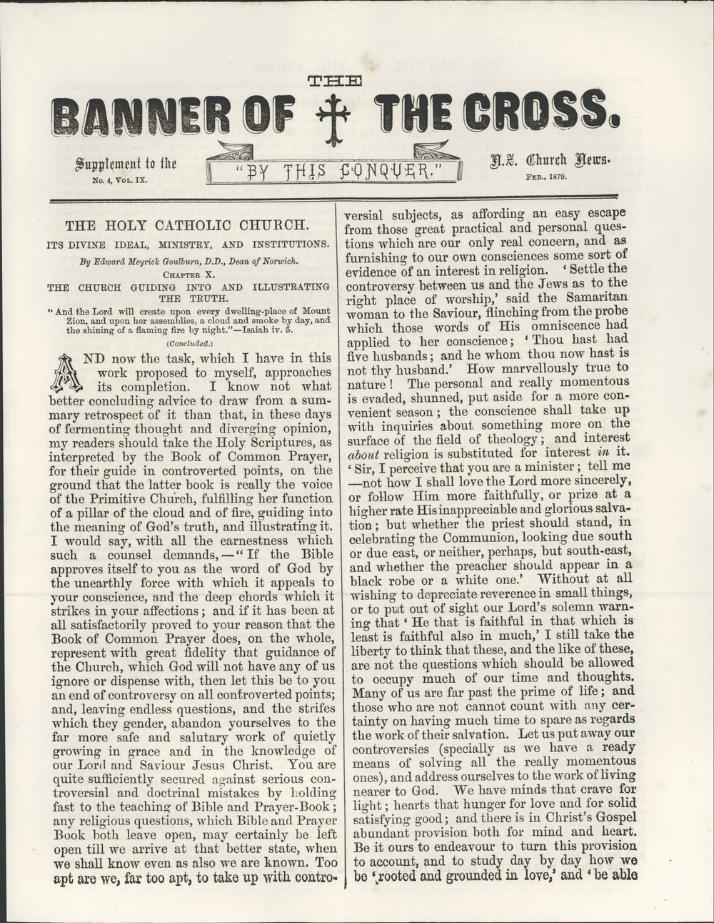 The New Zealand Church News: Issue 4, February 1879 Supplement
