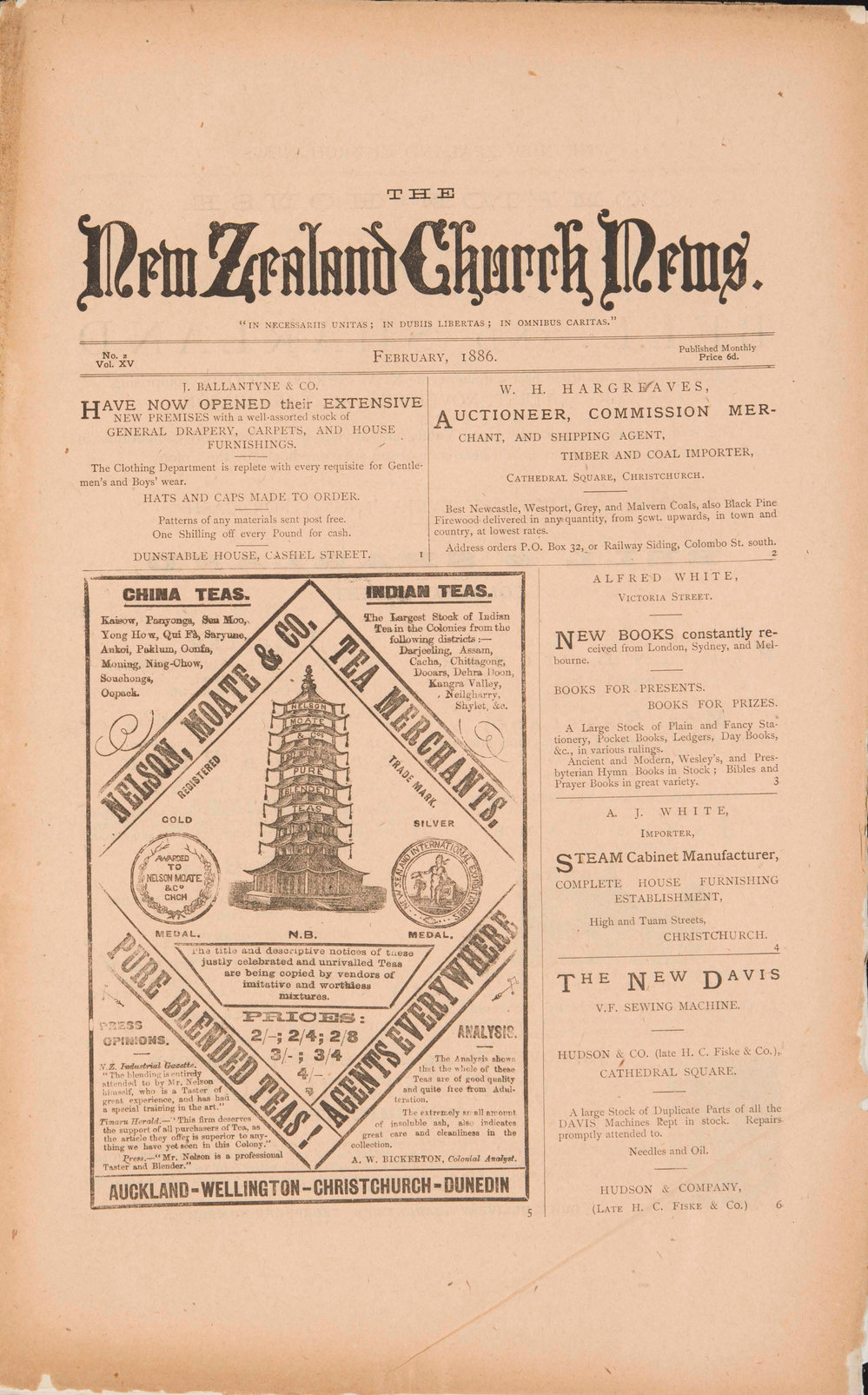 The New Zealand Church News: Issue 2, February 1886
