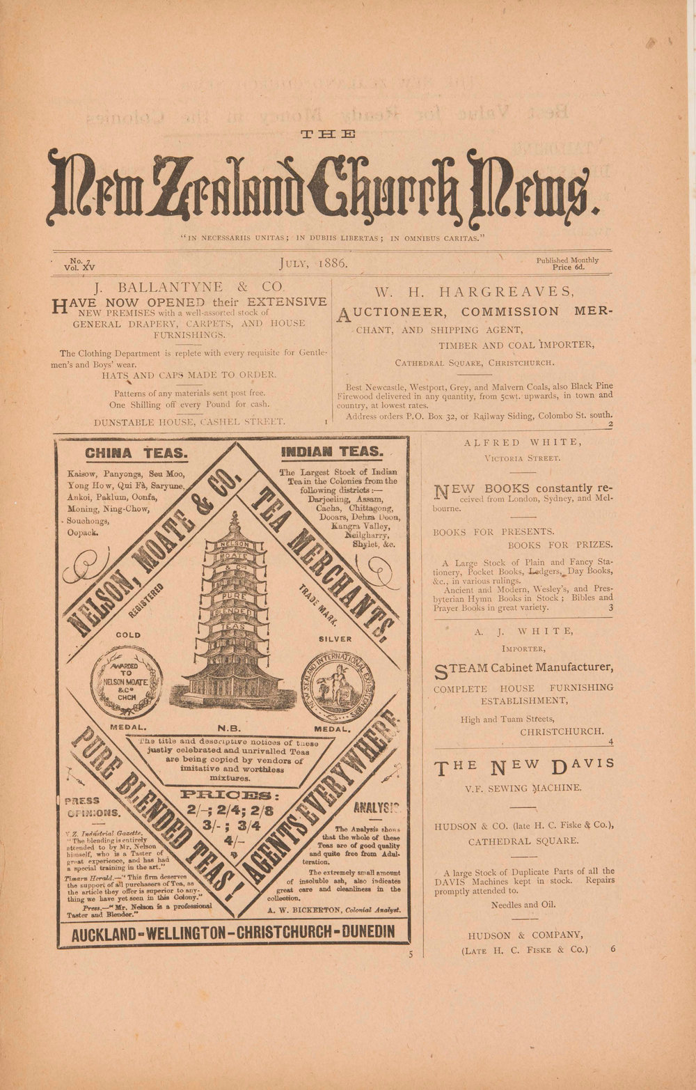 The New Zealand Church News: Issue 7, July 1886