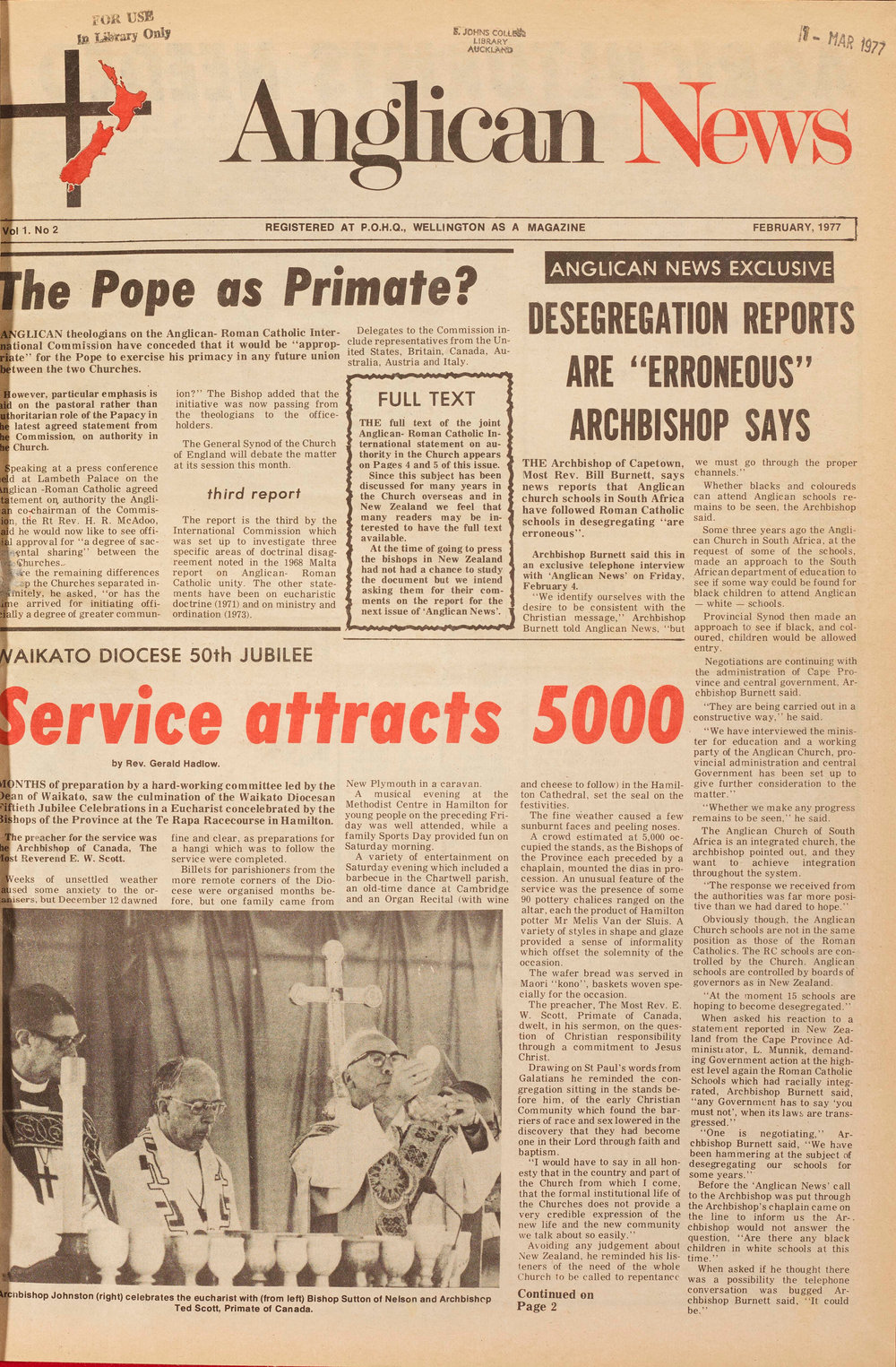 Anglican News: February 1977
