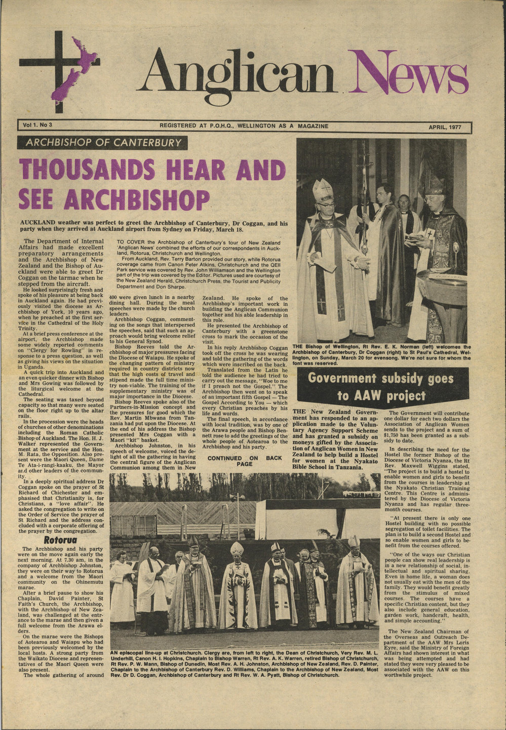 Anglican News: April 1977