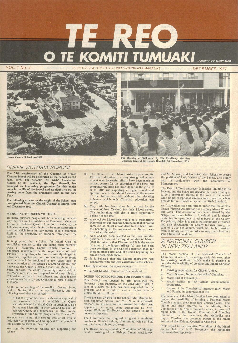 Te Reo o te Komiki Tumuaki: December 1977