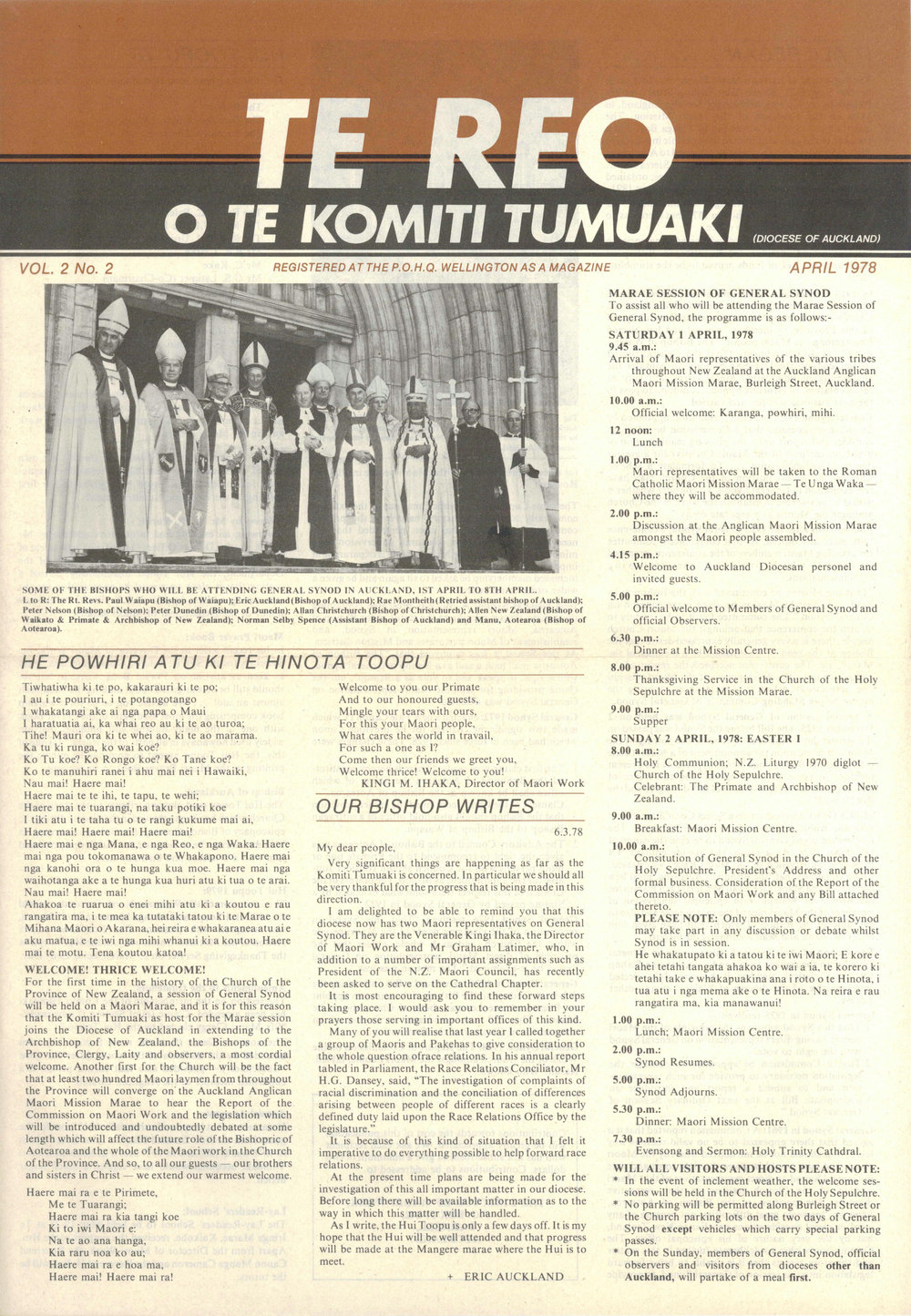 Te Reo o te Komiki Tumuaki: April 1978