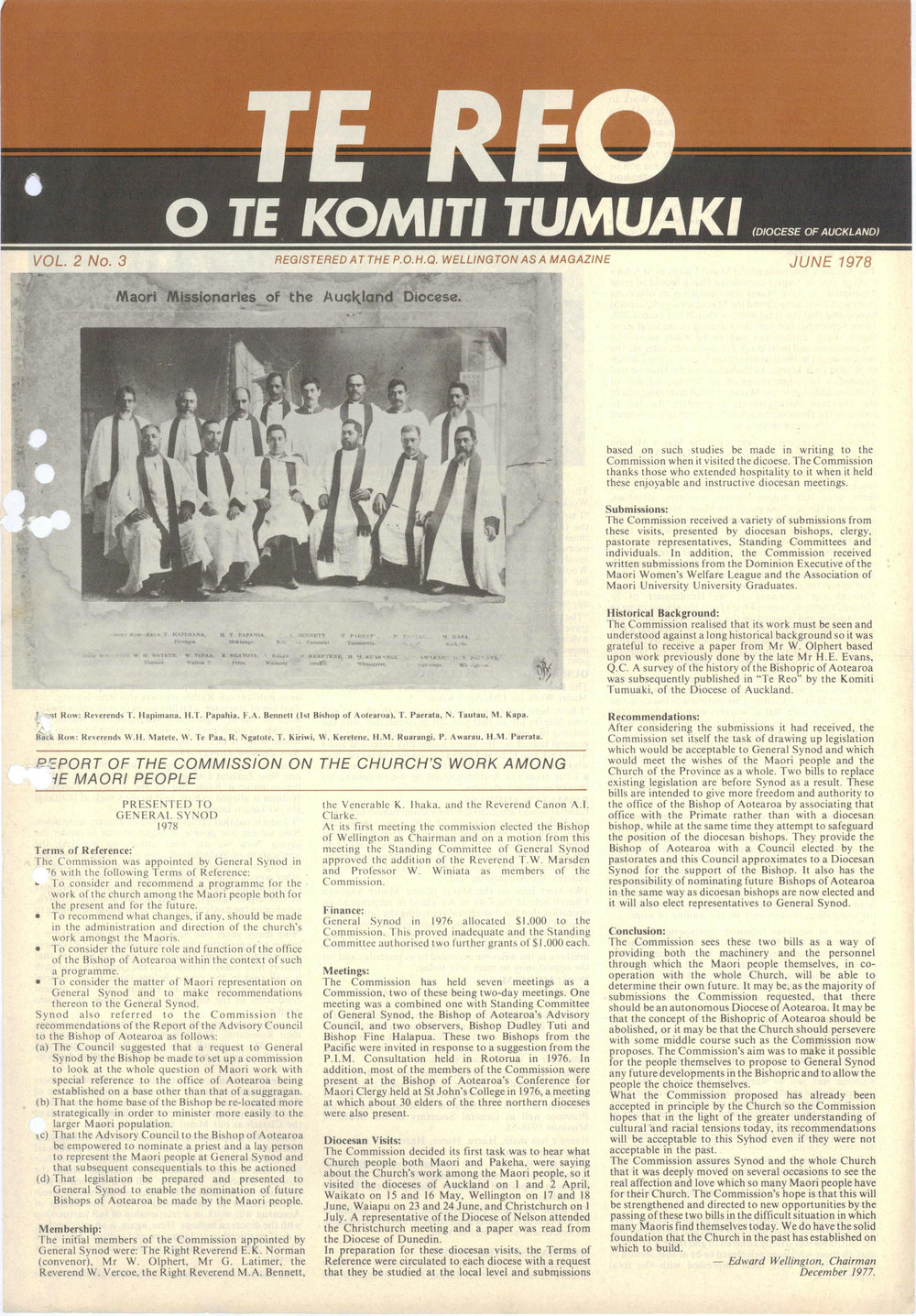 Te Reo o te Komiki Tumuaki: June 1978