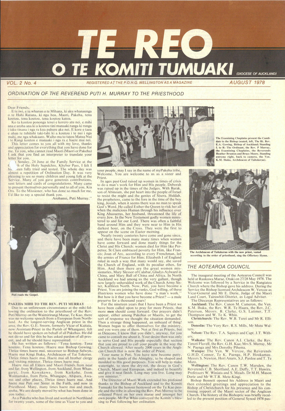 Te Reo o te Komiki Tumuaki: August 1978