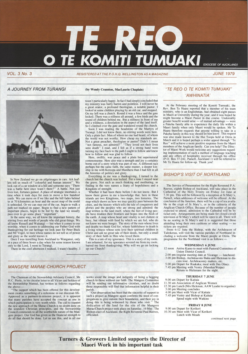 Te Reo o te Komiki Tumuaki: June 1979