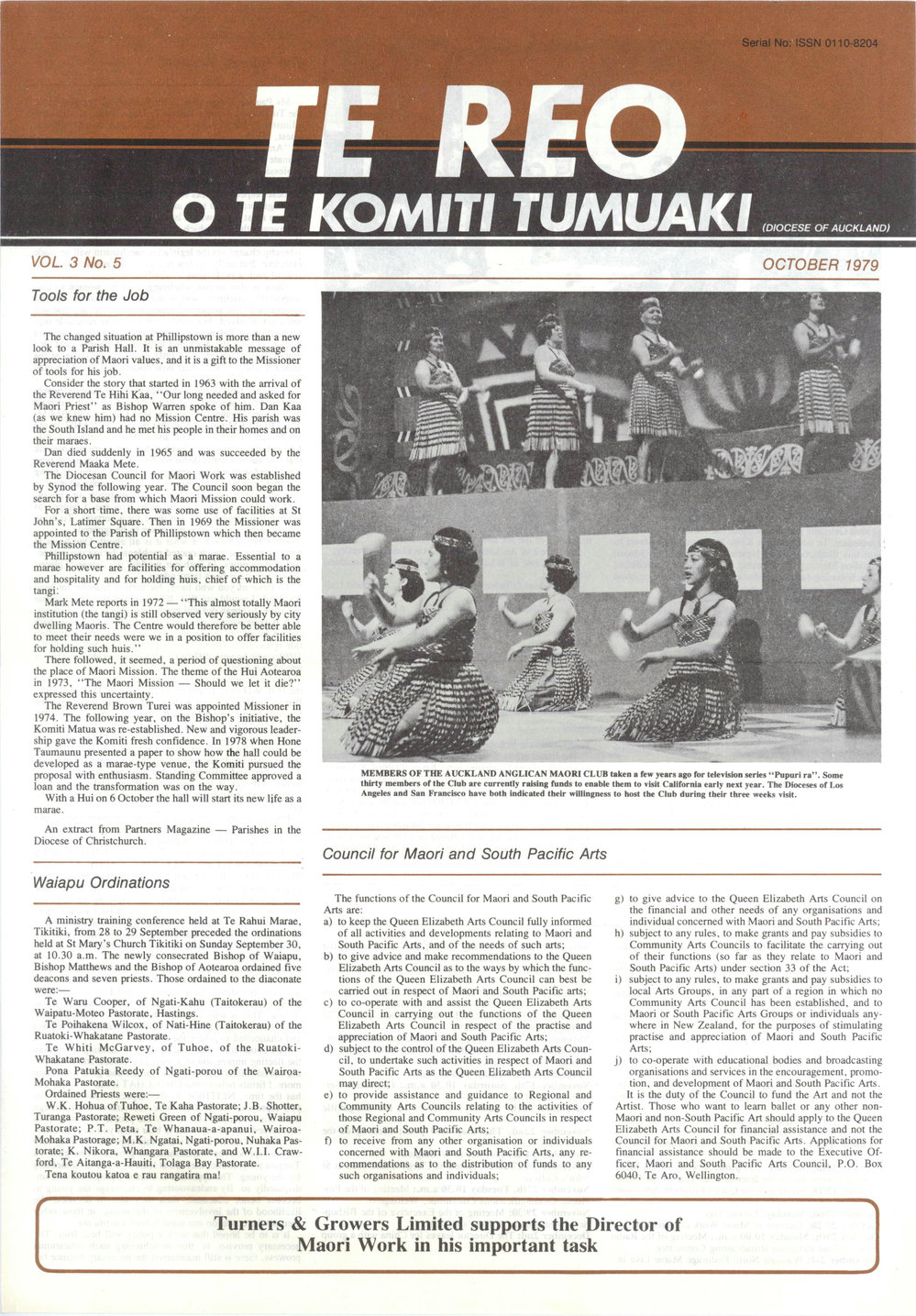 Te Reo o te Komiki Tumuaki: October 1979
