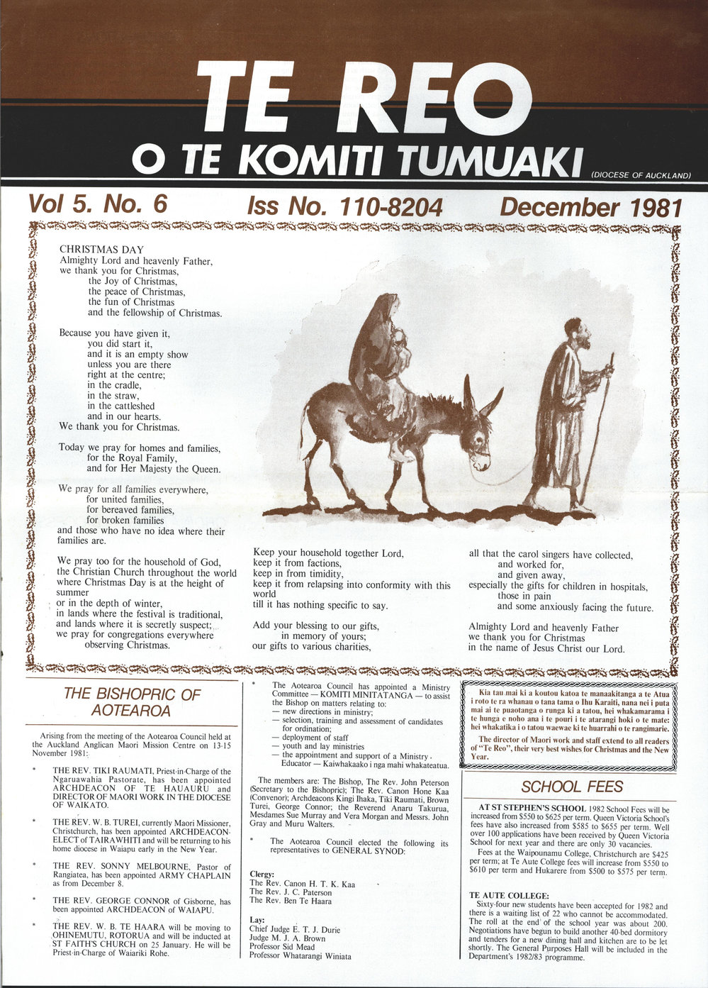 Te Reo o te Komiki Tumuaki: December 1981