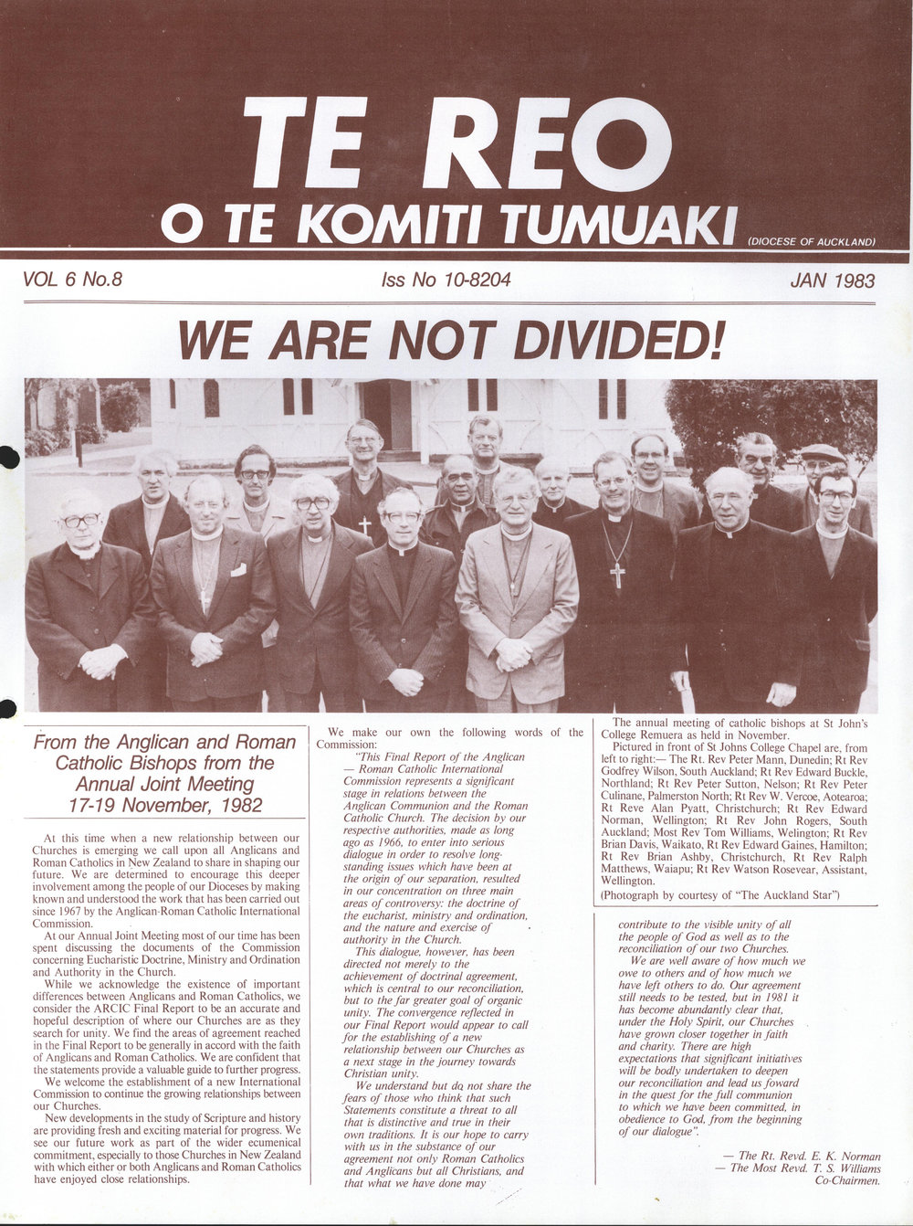 Te Reo o te Komiki Tumuaki: January 1983