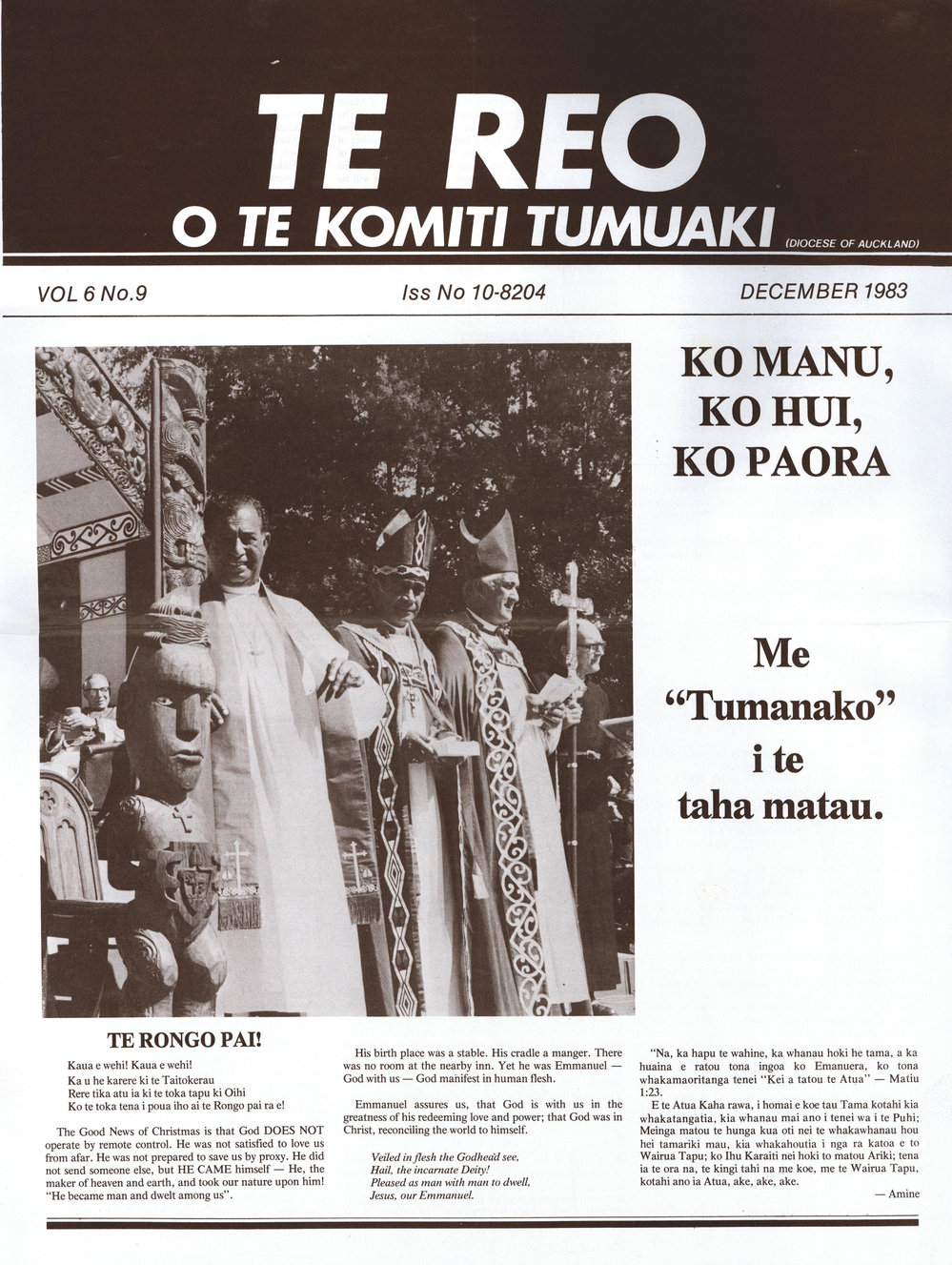 Te Reo o te Komiki Tumuaki: December 1983